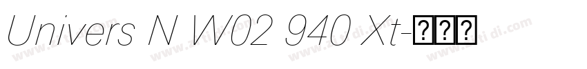 Univers N W02 940 Xt字体转换 Univers N W02 940 Xt字体转换